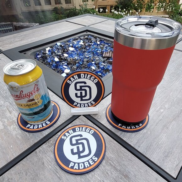 San Diego Padres Coaster Set - 3D Printed - (Set of 4) - Picture 3 of 5